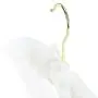 HANGERWORLD 4 Ivory 17inch Satin Padded Top Garment Bridal Wedding Clothes Coat Hangers