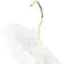 HANGERWORLD 10 Pale Ivory 17inch Satin Padded Top Coat Clothes Wedding Garment Dress Hangers