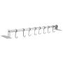 Wall Storage Rack, Stainless Steel Metal S Hooks Kitchen Utensil Hanger Cloths Hanging Rail Storage Rack Hanging Hook Organizer for Bathroom Kitchen (8 Hooks)