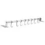 Wall Storage Rack, Stainless Steel Metal S Hooks Kitchen Utensil Hanger Cloths Hanging Rail Storage Rack Hanging Hook Organizer for Bathroom Kitchen (8 Hooks) Wall Storage Rack, Stainless Steel Metal S Hooks Kitchen Utensil Hanger Cloths Hanging Rail Storage Rack Hanging Hook Organizer for Bathroom Kitchen (8 Hooks)