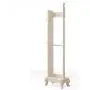 WAJI Coat Rack Bedroom Floor Hanger European Indoor Mobile Drying Clothes Rack