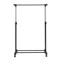 Adjustable Rolling Garment Rack Heavy Duty Clothes Hanger Portable Rail Rack New