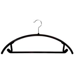 YOTHG Velvet Hangers, 10pcs Non Slip No Shoulder Bump Suit Hangers, 360 Degree Swivel Hook, Space Saving Clothes Hangers, Rounded Hangers for Coat,Sweater(Black)