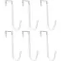 6 Pack Over The Door Hook,Vinyl Coated Metal Door Hook Hangers for Hanging Clothes,Hats,Towels,Coats,Bag 6 Pack Over The Door Hook,Vinyl Coated Metal Door Hook Hangers for Hanging Clothes,Hats,Towels,Coats,Bag