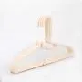 SAASNY Plastic Hangers Standard Hangers,[30 Pack] Coat Hangers ? Premium S-Shaped Pp Plastic Clothes Hangers,Non Slip,Slim and Space Saving,Beige for Drying and Storage