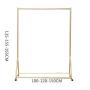 WZP Clothing Display Stand,Nano Gold Hanger,Simple Modern Clothing Store,Household Removable Hanger Floor-Standing/Golden / 120×165CM