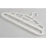 Home-X Expanding Hanger, Extendable Plastic Hanger for Heavy Clothes, Blankets, Towels, Duvets, and Accessories, Adjustable Hanger-18.5” to 30”W