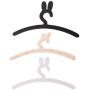 Jili Online 3pcs /Set Rabbits Baby Kids Wood Bunny Clothes Hanger Home Room Decor