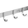 Coat Hook Rack Brushed Nickel - Sagmoc 16-Inch Coat&Towel Hook Rail Wall Mounted with 6 Hooks, Durable Wall Hangers for Bedroom, Bathroom, Foyer, Hallway (SUS304 Stainless Steel)