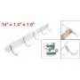 uxcell Aluminum Bathroom 5 Hanger Towel Coat Clothes Wall Mount Rack Hook