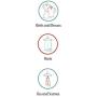 4-pack of durable white Airplane shaped plastic hangers, organize clothes, shirt, pants, tie, belt, scarf etc. Perfect for pilots and airplane lovers!