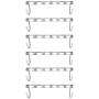 Half Toroidal Universal Metal Clothes Closet Hangers Clothing Organizer Hangers Clothing Organizer Clothes Hanger Rack 5pcs