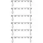Half Toroidal Universal Metal Clothes Closet Hangers Clothing Organizer Hangers Clothing Organizer Clothes Hanger Rack 5pcs