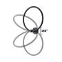 KES Towel Ring Matte Black Hand Towel Holder SUS 304 Stainless Steel Bathroom Round Ring Towel Hanger Wall Mount, A2180-BK