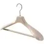 Iddefee Clothes Hanger Pack of 20 Solid Color Plastic Coat Hangers with Extra Wide Shoulder Multifunctional Hanger Pants Hangers (Color : Apricot, Size : 44cm)