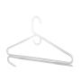 Neaties American Made White Heavy Duty Plastic Hangers, Plastic Clothes Hangers Ideal for Everyday Use, Clothing Standard Hangers, 24pk