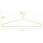 10PC Random Color 45CM Gold Strong Metal Wire Hangers Clothes Hangers, Coat Hanger, Standard Suit Hangers Decoration