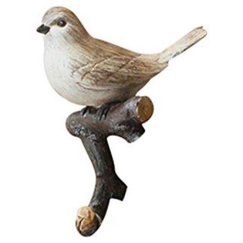 Creative Retro Bird Hooks Wall Hanger for Bag Key Clothes Bathroom Kitchen Towel Holder Wall Mount Resin Hanger Rack Decoration Wedding Gift (D)