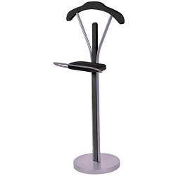 Mybesty Valet Suit Coat Stand Clothes Hanger Men Suit Rack Organizer Wood & Metal Home