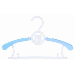 20PCS Kids Stretchable Plastic Clothes Hanger Durable Simple Baby Coat Hanger Random Color