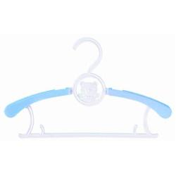 20PCS Kids Stretchable Plastic Clothes Hanger Durable Simple Baby Coat Hanger Random Color