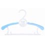 20PCS Kids Stretchable Plastic Clothes Hanger Durable Simple Baby Coat Hanger Random Color