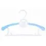 20PCS Kids Stretchable Plastic Clothes Hanger Durable Simple Baby Coat Hanger Random Color