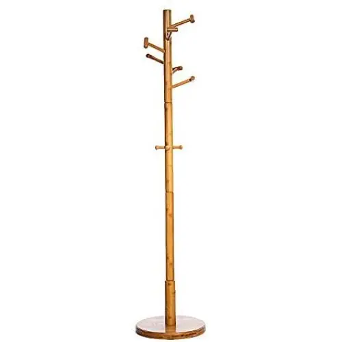COAT RACK ZHIRONG Hangers Floor-Standing Bamboo Bedroom Clothes Rack 9 Hooks Bag Rack Hat Holder Scarf Rack Corner (Color : A) COAT RACK ZHIRONG Hangers Floor-Standing Bamboo Bedroom Clothes Rack 9 Hooks Bag Rack Hat Holder Scarf Rack Corner (Color : A)