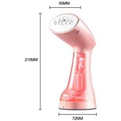 ZZYJYALG Hanging Ironing Machine Plastic Metal Handheld Transparent Water Tank Large Capacity Household Portable High Temperature Cotton Ironing Clothes Curtains Bed Sheets Dormitory (Pink)