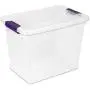 Sterilite 17631706 27 Quart/26 Liter ClearView Latch Box, Clear with Sweet Plum Latches, 6-Pack Sterilite 17631706 27 Quart/26 Liter ClearView Latch Box, Clear with Sweet Plum Latches, 6-Pack