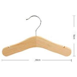 5pcs Random Color Child Wood Hanger Clothes Rack Baby Clothes Rack Wooden Hangers for Clothes