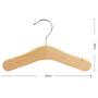 5pcs Random Color Child Wood Hanger Clothes Rack Baby Clothes Rack Wooden Hangers for Clothes