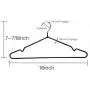 JS HANGER Metal Hanger 16" Coat Hangers 5G Extra Thick Wire with Anti-Slip Rubber Coating for Heavy Duty (20 Pack)
