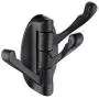 KES A5060-7 Wall Mounted Swing Arm Triple Coat and Hat Hook Solid Metal, Oil Rubbed Bronze