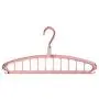 Hasde 11 Holes Clothes Hanger Organizer Rotatable Windproof Drying Racks Plastic Folding Wardrobe Storage Rack Hangers