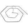 Stainless Steel Spiral Hanger 220cm, Elaco Premium Velvet Hangers Heavy Duty Clothes Hook Swivel 360 Quilt Blanket Rack, Rotating Quilt Storage Rack Good for Laundry Window Indoor Balcony