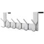 Dseap Over The Door Hook Hanger, Over The Door Towel Rack, for Coat Clothes Hat Towel Bathroom, Brushed Nickel