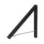 Anjuer Wall Mounted Drying Rack Clothes Hanger Folding Wall Coat Racks Aluminum Home Storage Organiser Space Savers Black