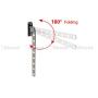 Useful Stainless Steel Folding Wall Mount Coat Hanger Clothes Rack hanging Hat Robe Towel Underwear Shirt Tie Belt Hook Holder for Living Room door balcony bedroom restroom cloakroom Bathroom-Load 3KG