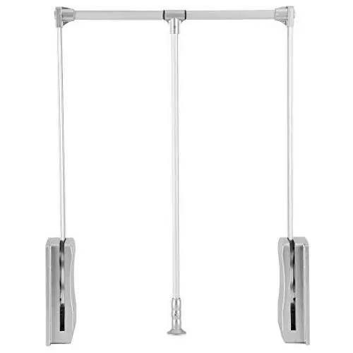 AYNEFY Wardrobe Lift, Width Adjustable Pull Down Closet Rod Space Saving Wardrobe Clothes Hanging Rail for Hanging Clothes(23.62-33.86inch) AYNEFY Wardrobe Lift, Width Adjustable Pull Down Closet Rod Space Saving Wardrobe Clothes Hanging Rail for Hanging Clothes(23.62-33.86inch)