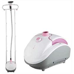 HWZXBCC Garment Steamer 1800W.Vertical Garment Steamer, Household Double Bar Steam Hanging Ironing Machine Ironing Clothes,2.2L Large Capacity Water.Clothes Steamer (Pink)