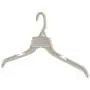 Mainetti 509 White All Plastic Hangers with Notches for Straps, Great for Shirts/Tops/Dresses, 19 Inch (Pack of 10)