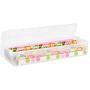 IRIS USA 105000 30" Wrapping Paper Storage Box, Clear