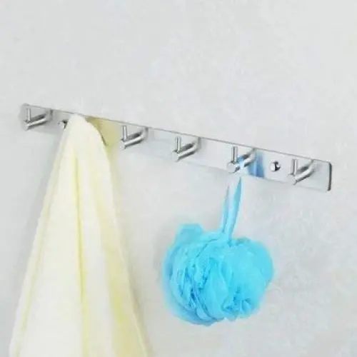 Souked Stainless Steel 6 Hooks Bath Clothes Towel Wall Hanger Rack Souked Stainless Steel 6 Hooks Bath Clothes Towel Wall Hanger Rack
