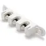 Cavoli Strong Sucker Mop Holder Wall Mounted Mop and Broom Hanger - Kitchen&Garden&Garage Suction Cup Organizer with 3 Positions 2 Hooks,White