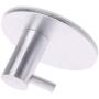 Cher9 8 Pcs Round Self Adhesive Hooks Home Kitchen Wall Door Hook Clothes Coat Bag Key Hanger Bathroom Towel Holder Storage Aluminum