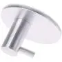 ZHARA 7 Pcs Round Self Adhesive Hooks Home Kitchen Wall Door Hook Clothes Coat Bag Key Hanger Bathroom Towel Holder Storage Aluminum