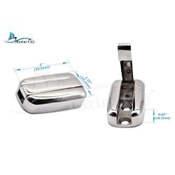 Marine City Marine 316 Stainless Steel Spring Folding Loaded Hat/Coat Hook