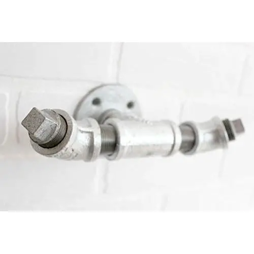 Industrial Pipe Hooks Wall Art, Steampunk black pipe coat hook, towel hook, industrial hook, rustic coat rack, hanger, entryway hat hook
