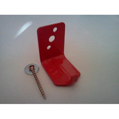 Universal Fire Extinguisher Wall Hook, Mount, Bracket, Hanger for 10 to 15lb. Extinguisher - FREE SCREW & WASHER INCLUDED